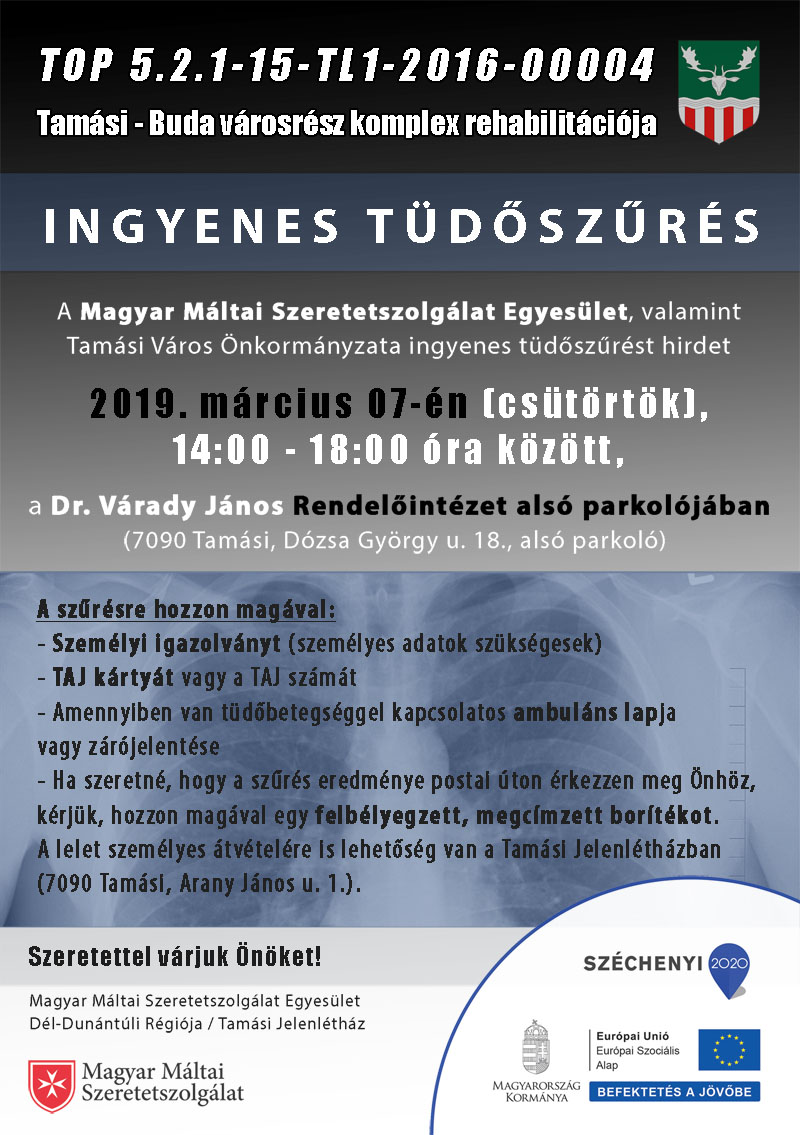 INGYENES TÜDŐSZŰRÉS